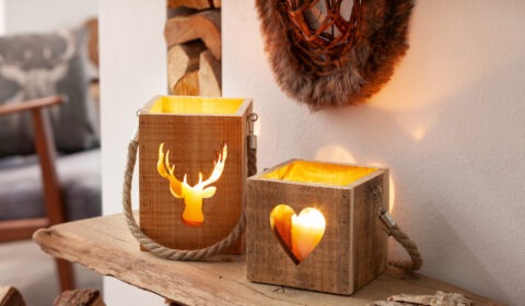 Windlicht Chaletstil